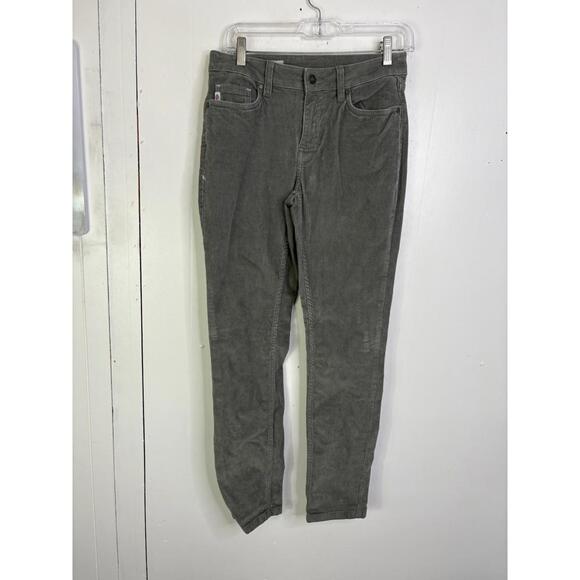 Stio Pants - Stio Pants Womens 4 Rivet Corduroy Slim Leg Pine Forrest Organic Sustainable
